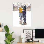 Strol door de stad poster (Thuiskantoor)