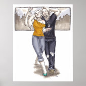 Strol door de stad poster (Voorkant)