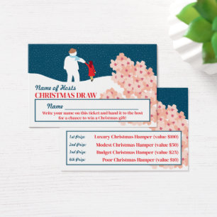 Strol met Snowman-kerstfeestkaartjes Visitekaartje