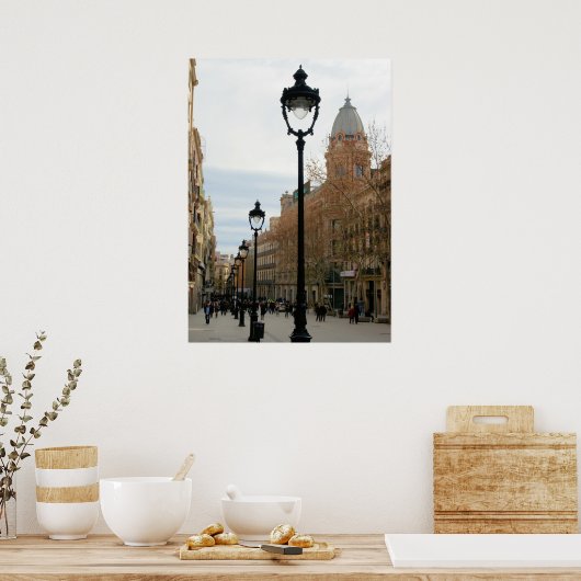 Stroll Barcelona - Portal del Angel Poster (Keuken)