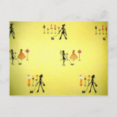 Strollen met de poochie briefkaart (Voorkant)