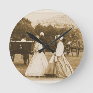 Strollen op het slagveld ronde klok