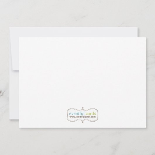 Stroller Baby shower Invitation Kaart (Achterkant)