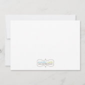 Stroller Baby shower Invitation Kaart (Achterkant)