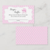 Stroller Baby shower Luier Raffle Tickets Informatiekaartje (Voorkant / Achterkant)