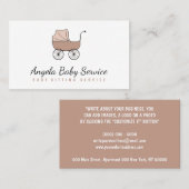 Stroller Baby sitter Daycare Nursery Visitekaartje (Voorkant / Achterkant)