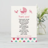 Stroller - Bedankt voor je kaartje, Babymeisje (Staand voorkant)