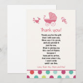 Stroller - Bedankt voor je kaartje, Babymeisje (Voorkant / Achterkant)