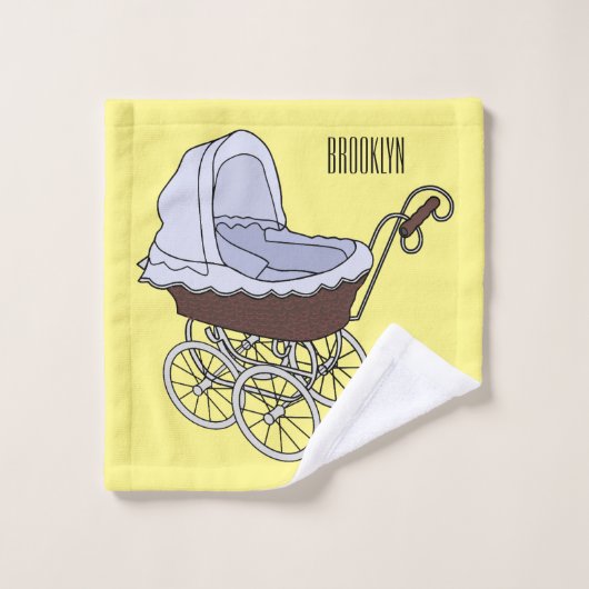 Stroller cartoon illustratie bad handdoek (Wasdoekje)