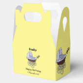 Stroller cartoon illustratie bedankdoosjes (Geopend)
