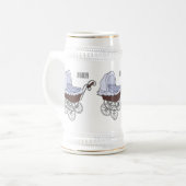 Stroller cartoon illustratie bierpul (Voorkant links)