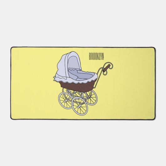 Stroller cartoon illustratie bureaumat (Voorkant)