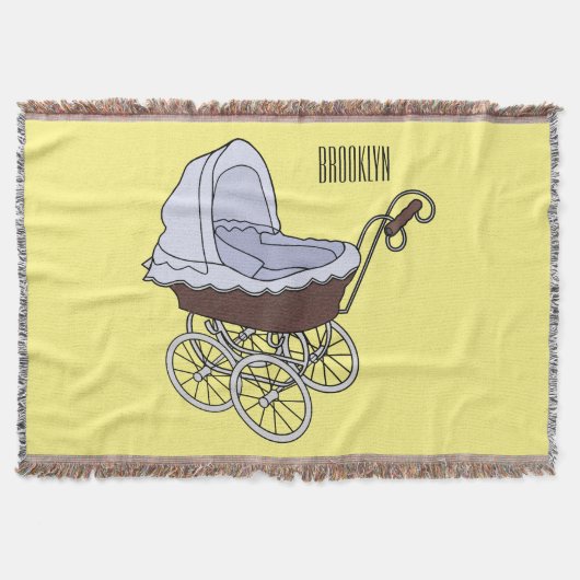 Stroller cartoon illustratie deken (Voorkant)