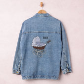 Stroller cartoon illustratie denim jacket (Hangar)