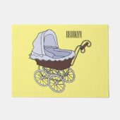 Stroller cartoon illustratie deurmat (Voorkant)