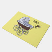 Stroller cartoon illustratie deurmat (Schuin)