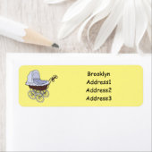 Stroller cartoon illustratie etiket (Insitu)