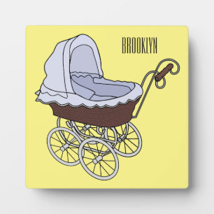 Stroller cartoon illustratie fotoplaat