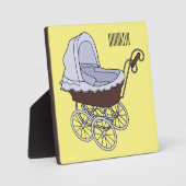 Stroller cartoon illustratie fotoplaat (Voorkant)