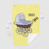 Stroller cartoon illustratie golfhanddoek (Insitu)