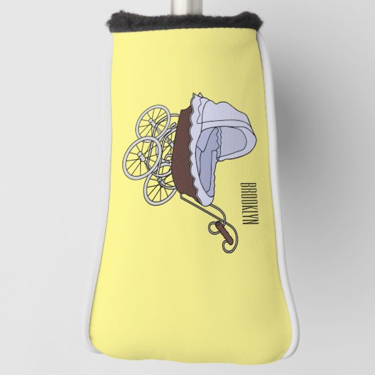 Stroller cartoon illustratie golfheadcover (Draai 90)