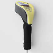 Stroller cartoon illustratie golfheadcover (Schuin)