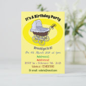 Stroller cartoon illustratie kaart (Staand voorkant)