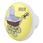 Stroller cartoon illustratie keramische knop (Rechts)