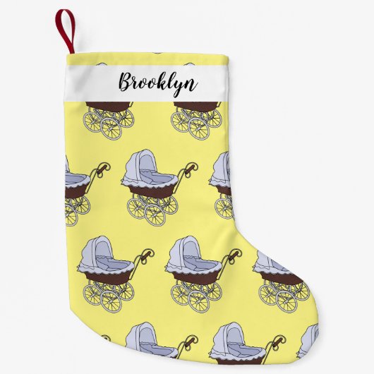 Stroller cartoon illustratie kleine kerstsok (Voorkant)