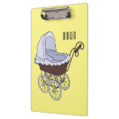 Stroller cartoon illustratie klembord (Links)