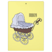 Stroller cartoon illustratie klembord (Achterkant)