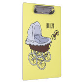 Stroller cartoon illustratie klembord (Rechts)