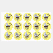 Stroller cartoon illustratie labels (Vel)