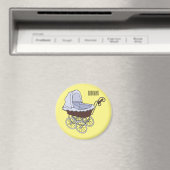 Stroller cartoon illustratie magneet (Insitu (Vaatwasser))