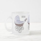 Stroller cartoon illustratie matglas koffiemok (Links)