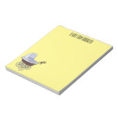 Stroller cartoon illustratie notitieblok (Linkerzijde)