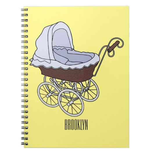 Stroller cartoon illustratie notitieboek (Voorkant)