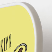 Stroller cartoon illustratie pickleball paddle (Links Detail)