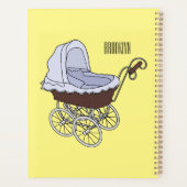 Stroller cartoon illustratie planner (Achterkant)