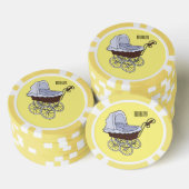 Stroller cartoon illustratie poker chips (Opstapeling)