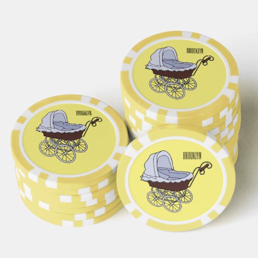Stroller cartoon illustratie poker chips (Opstapeling)