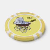 Stroller cartoon illustratie poker chips (Enkel)