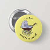 Stroller cartoon illustratie ronde button 5,7 cm (Voorkant /achterkant)