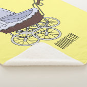 Stroller cartoon illustratie sherpa deken (3/4)