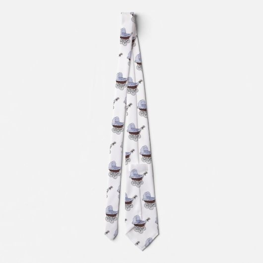 Stroller cartoon illustratie stropdas (Achterkant)