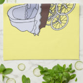 Stroller cartoon illustratie theedoek (Gevouwen)