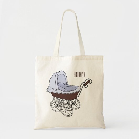 Stroller cartoon illustratie tote bag (Voorkant)