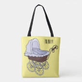 Stroller cartoon illustratie tote bag (Achterkant)
