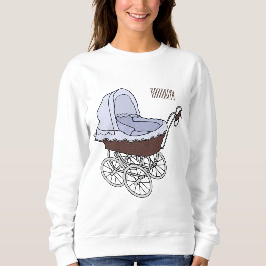 Stroller cartoon illustratie trui (Voorkant)