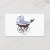 Stroller cartoon illustratie visitekaartje (Achterkant)